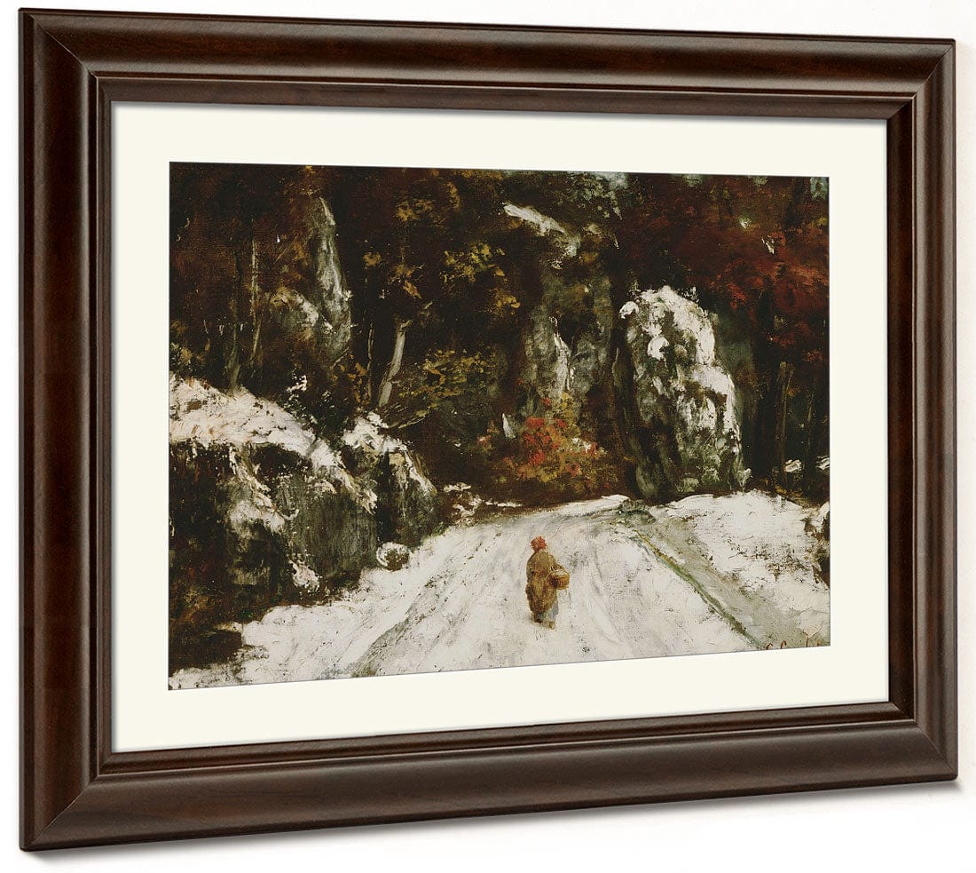Winter In The Jura By Jean Desire Gustave Courbet - Image 5