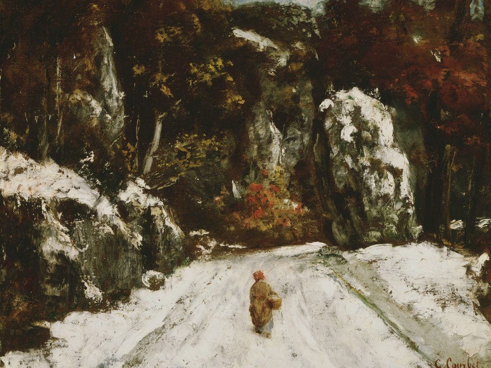 Winter In The Jura By Jean Desire Gustave Courbet - Image 7