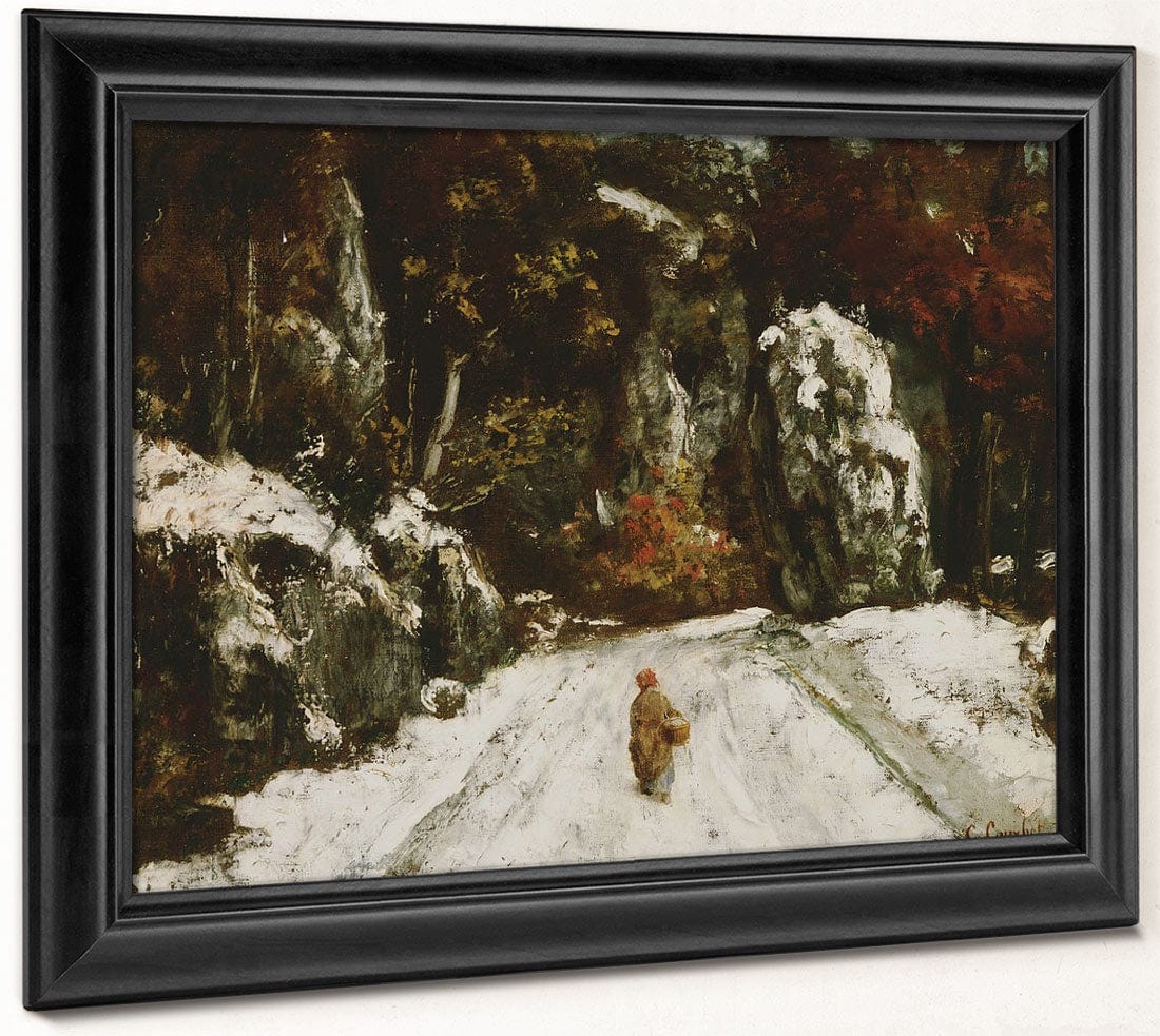 Winter In The Jura By Jean Desire Gustave Courbet - Image 8