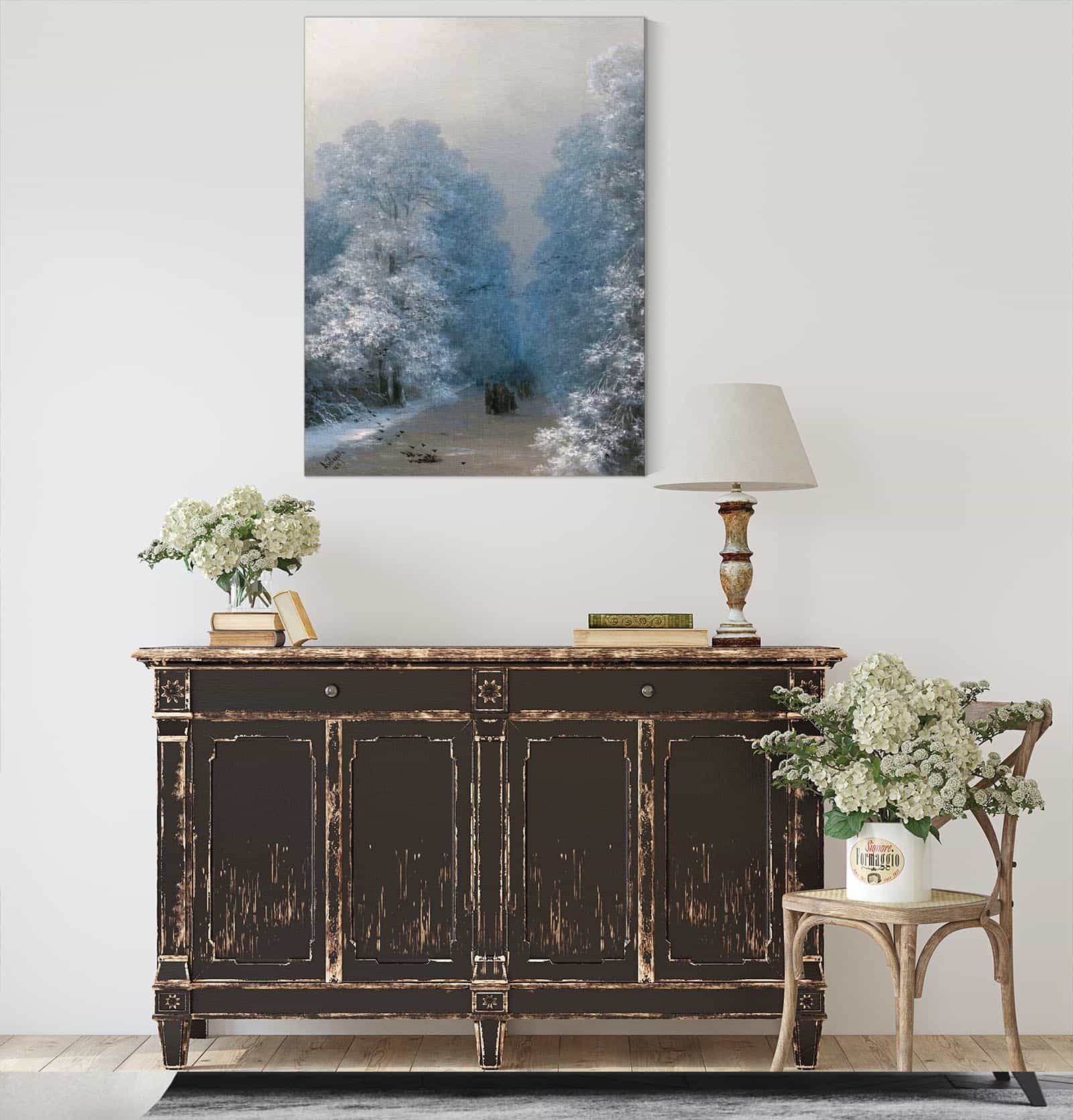 Winter Landscape by Ivan Konstantinovich Aivazovsky - Image 4