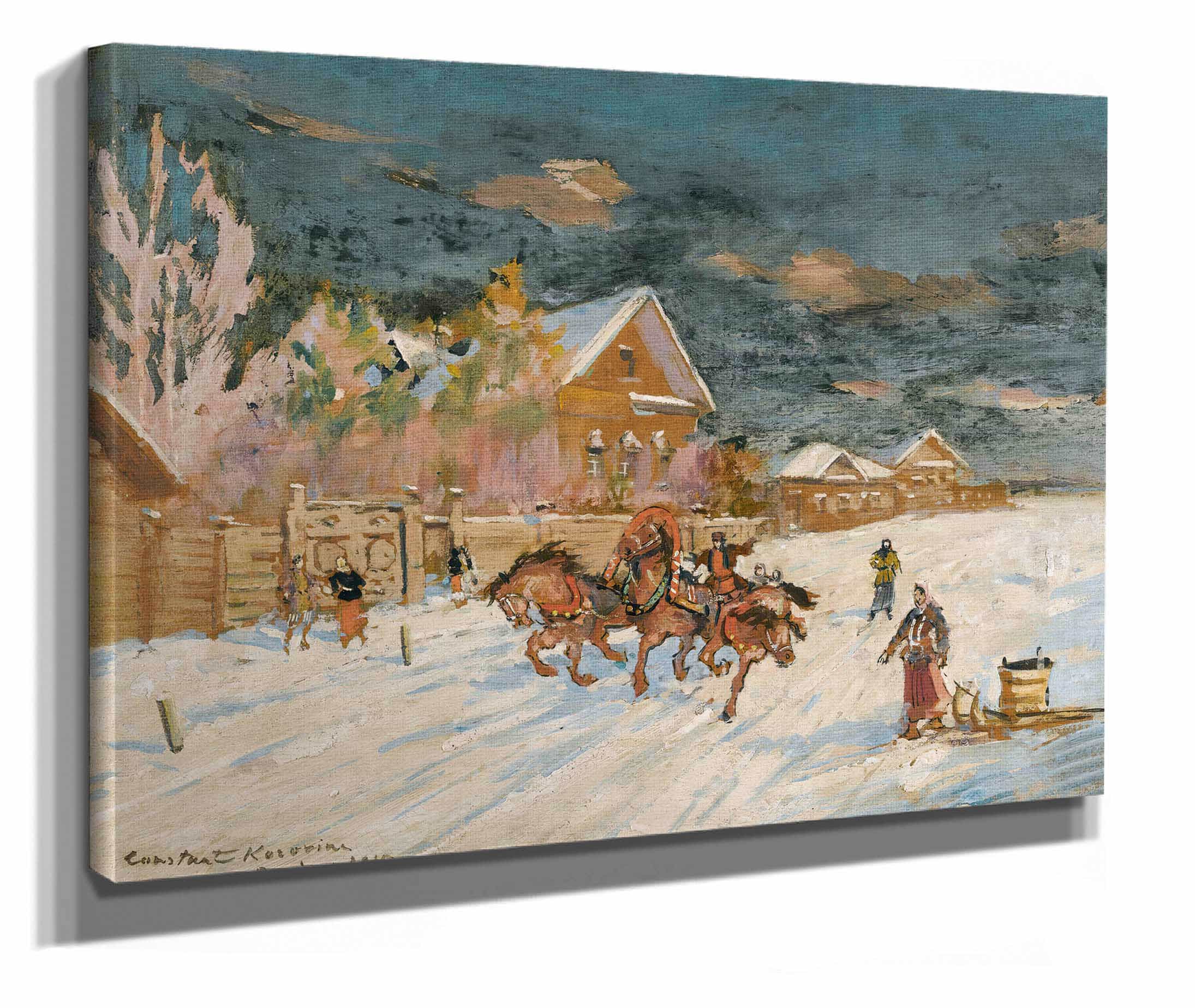 Winter Landscape by Konstantin Alexeevich Korovin - Image 3