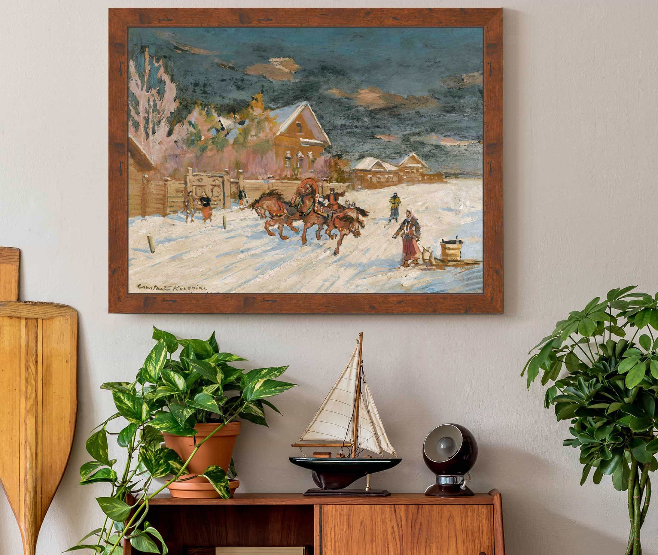 Winter Landscape by Konstantin Alexeevich Korovin - Image 5