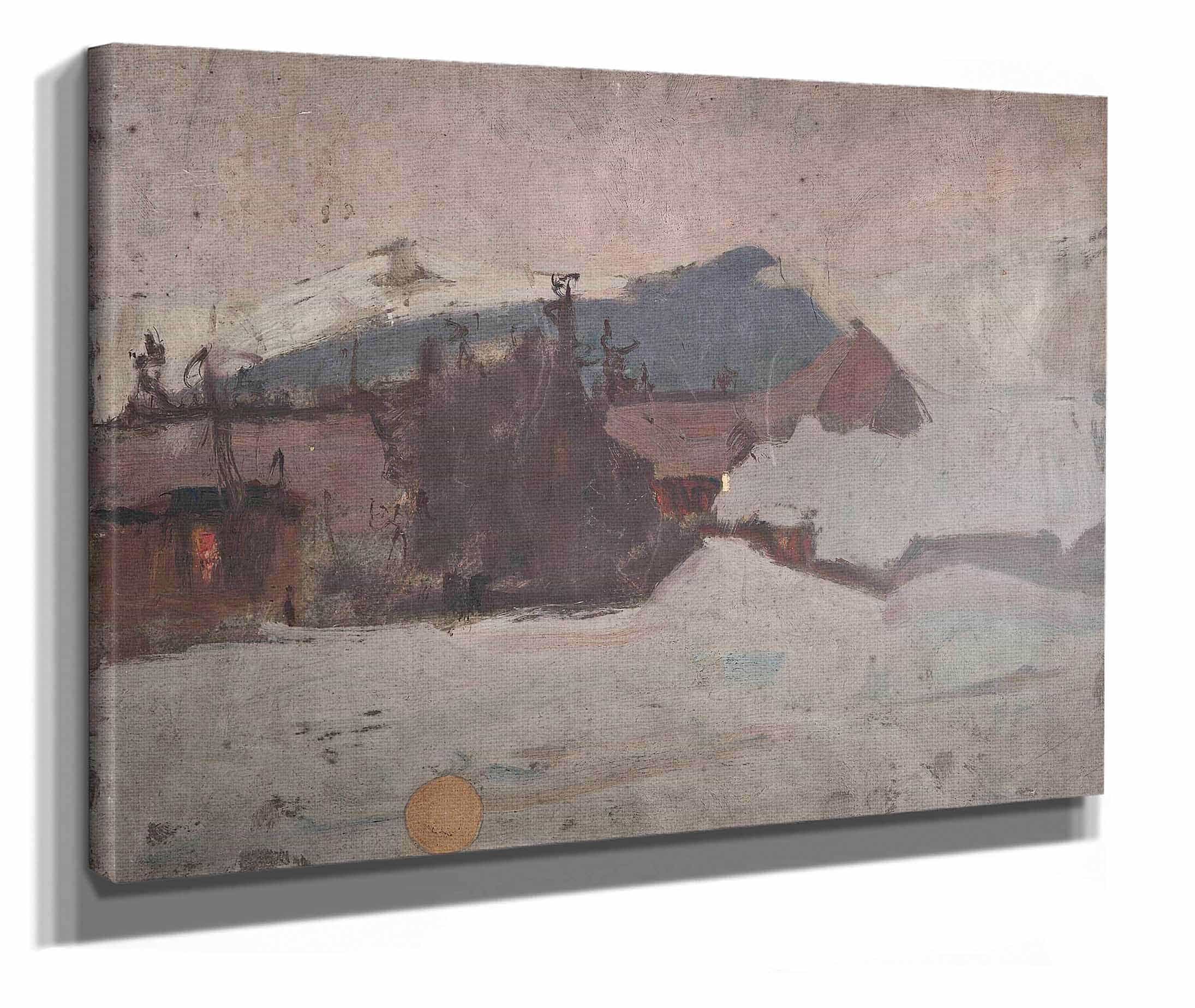 Winter Landscape by Tadeusz Makowski - Image 2