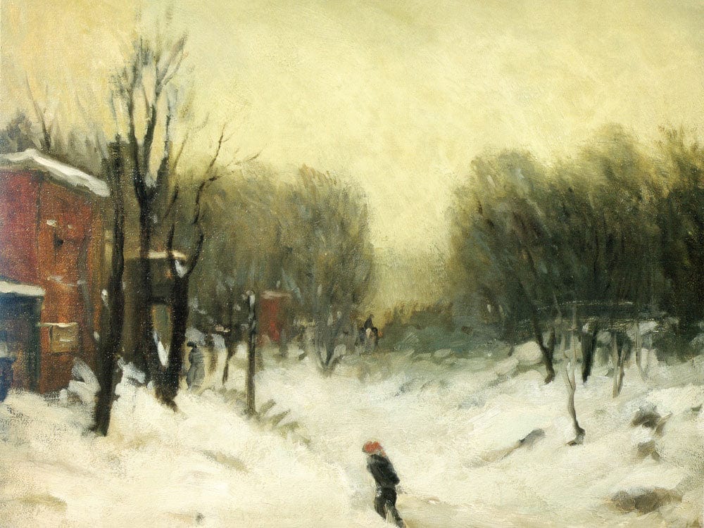 Winter Landscape Central Park 1902 By Robert Henri - Image 7