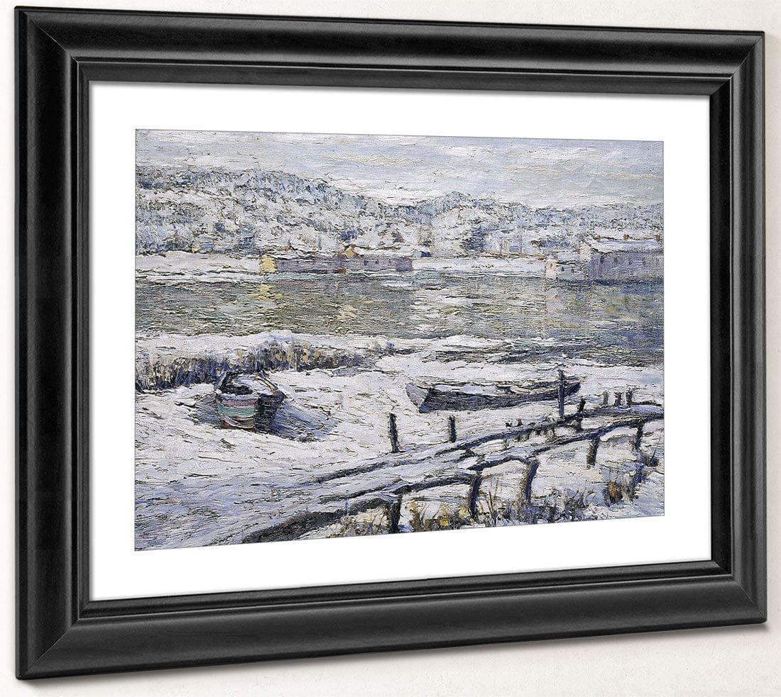 Winter Landscape By Ernest Lawson - Image 4