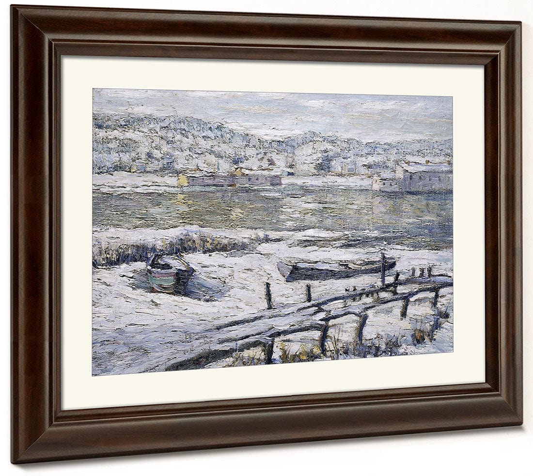 Winter Landscape By Ernest Lawson - Image 5