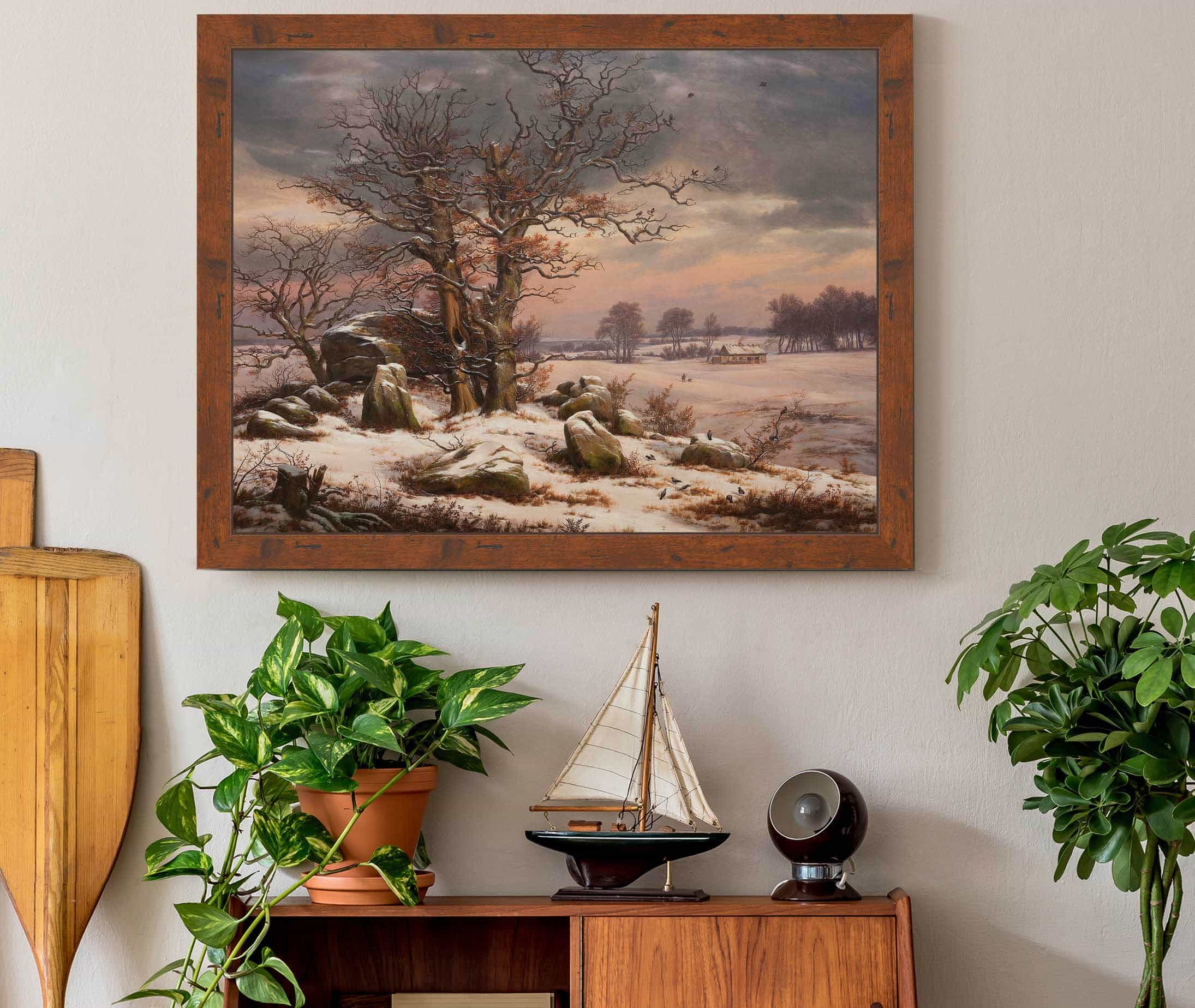 Winter Landscape Near Vordingborg Denmark by Johan Christian Dahl - Image 3
