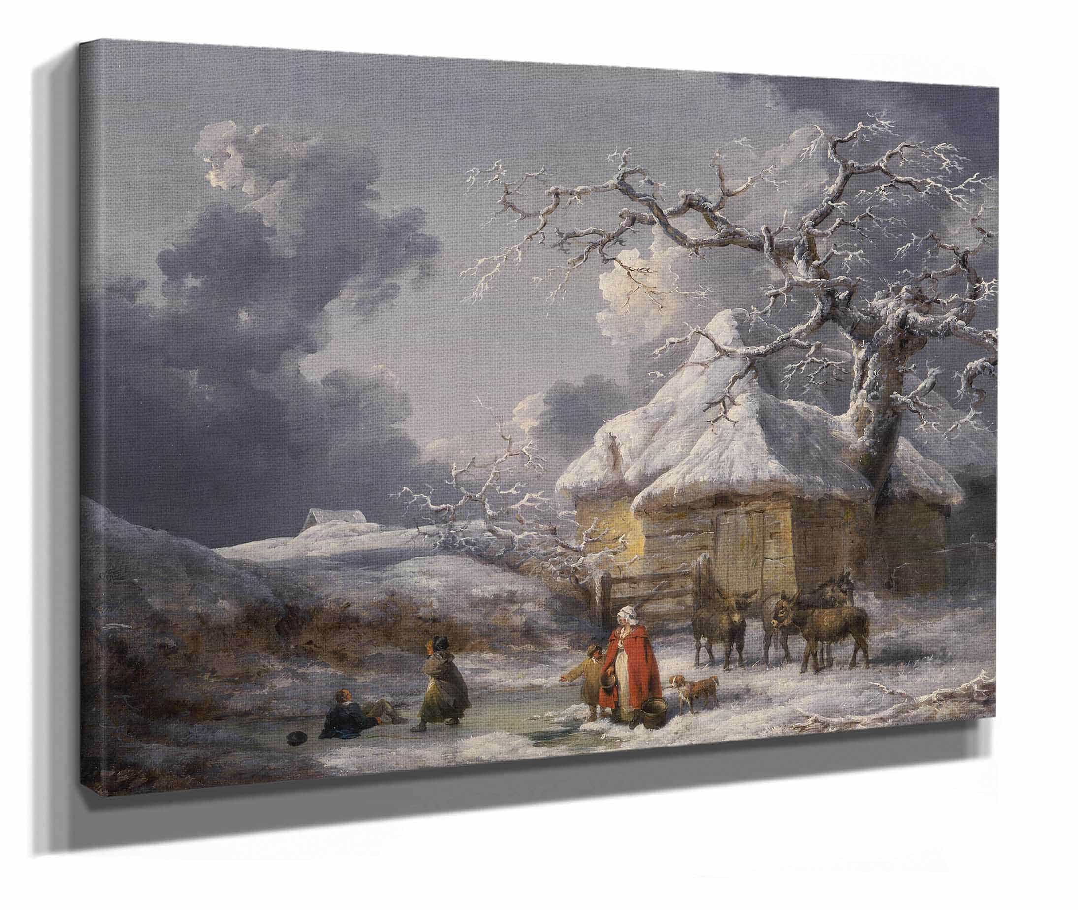 Winter Landscape With Figures by George Morland