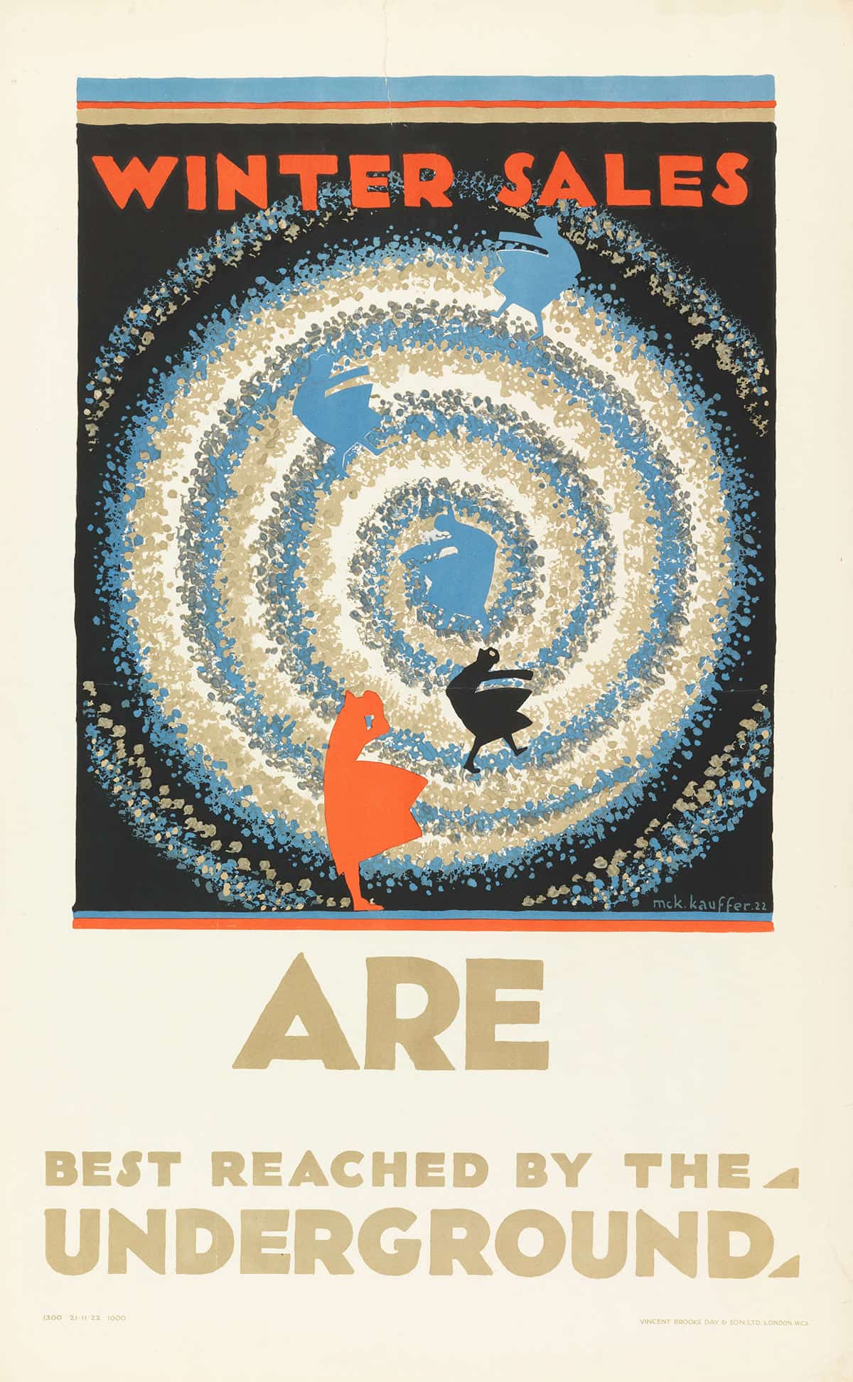 Winter Sales For London Underground by Edward Mcknight Kauffer - Image 3