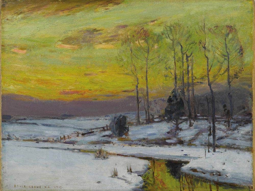 Winter Stream 1912 By Bruce Crane - Image 7