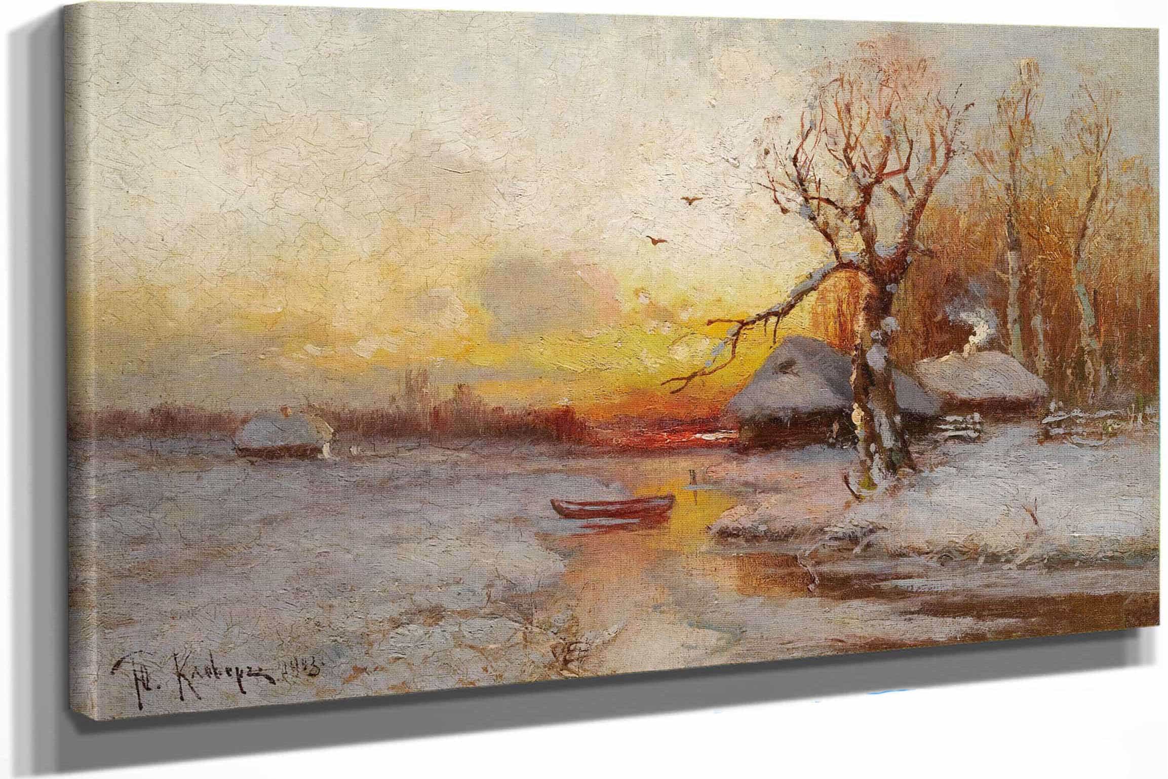 Winter Sunset by Julius Sergius Klever