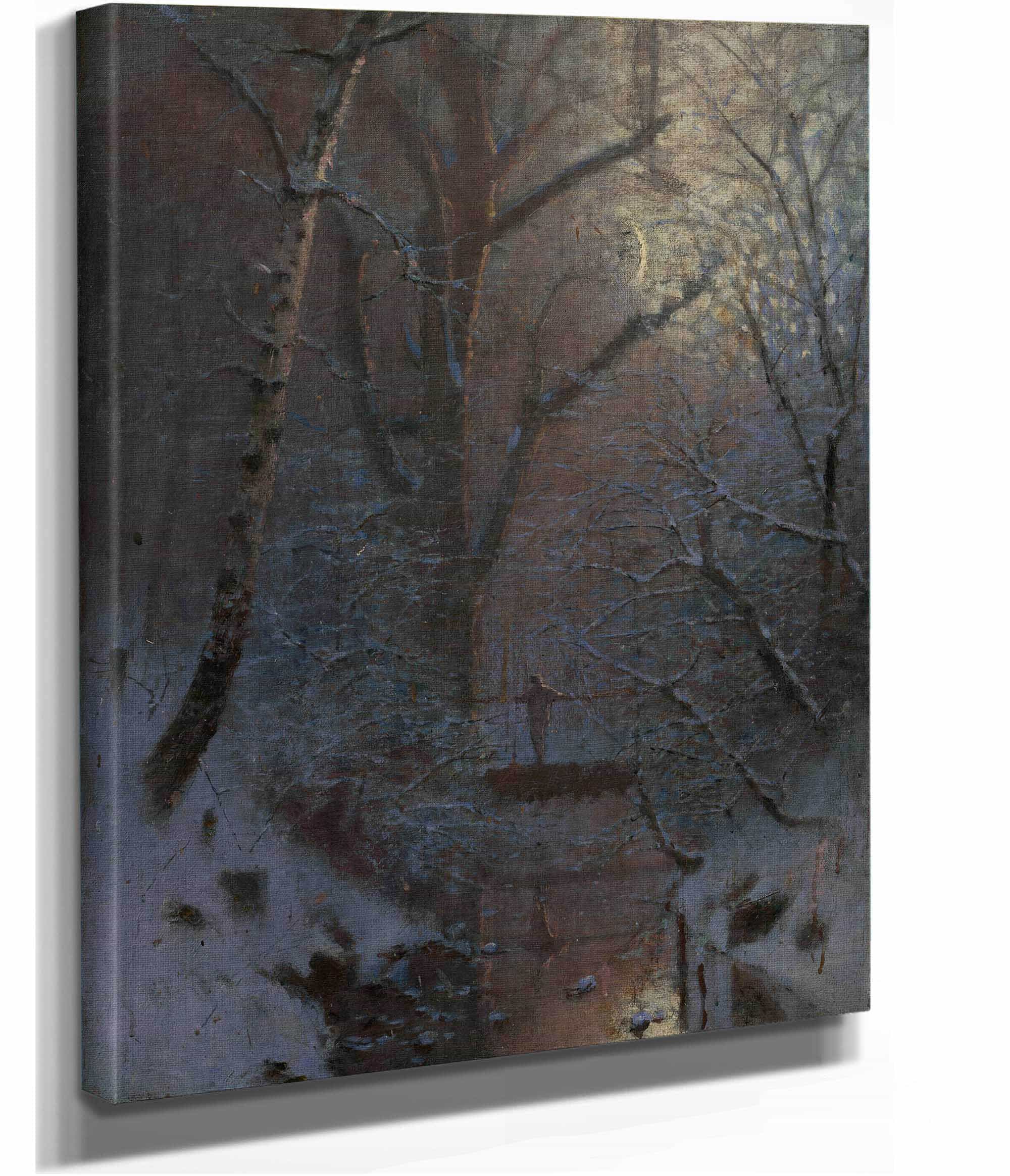 Winter Winter Night by Ladislav Mednyanszky - Image 2