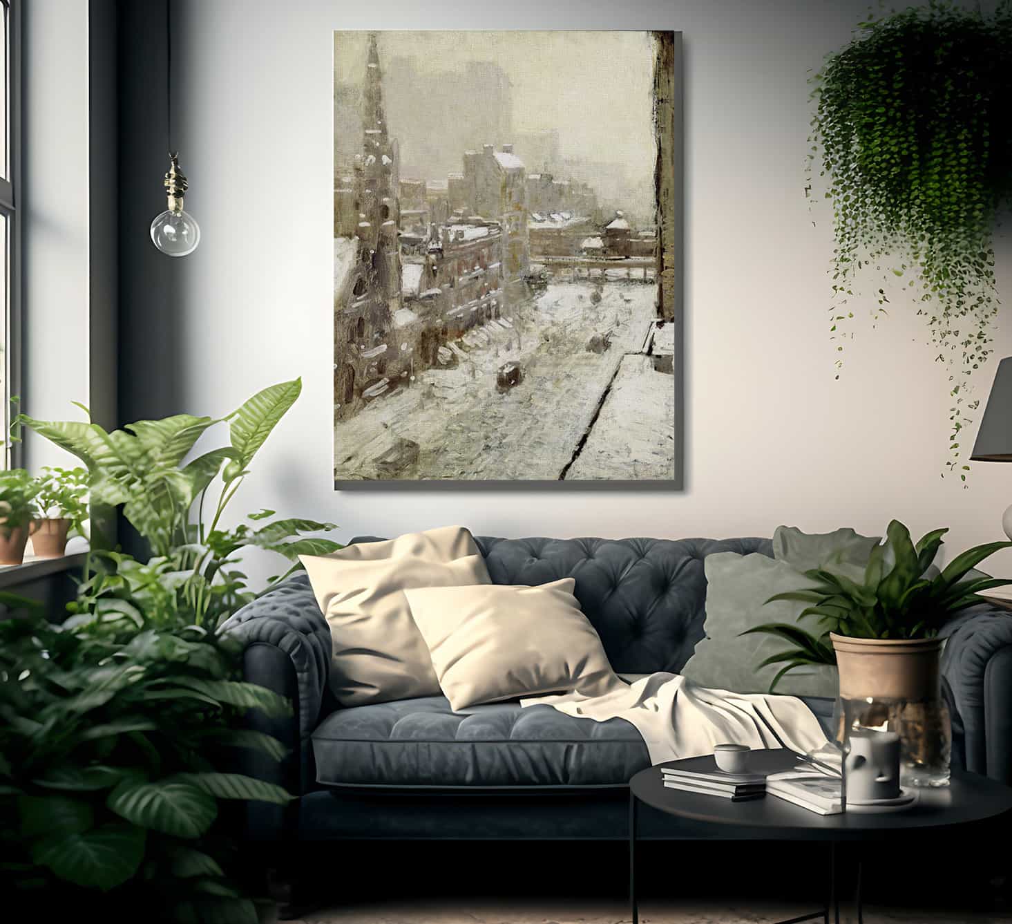 Winter In The City By Paul Cornoyer - Image 2
