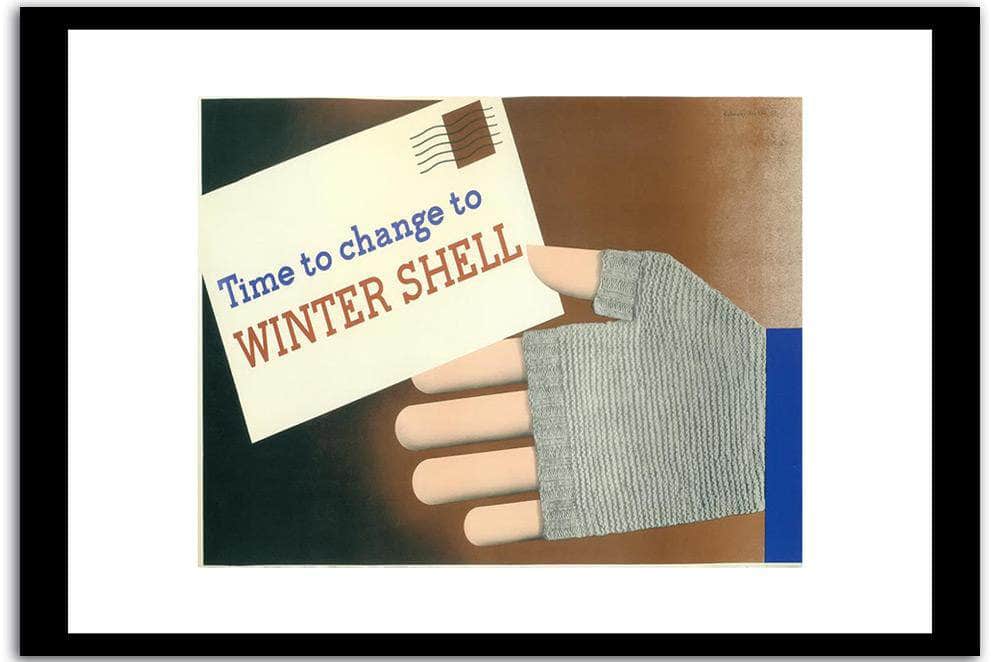 Winter Shell Vintage Poster