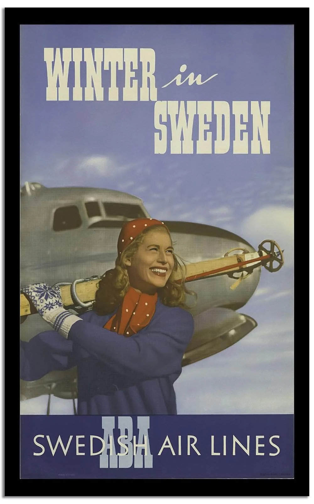 Winter Sweden Vintage Poster - Image 2
