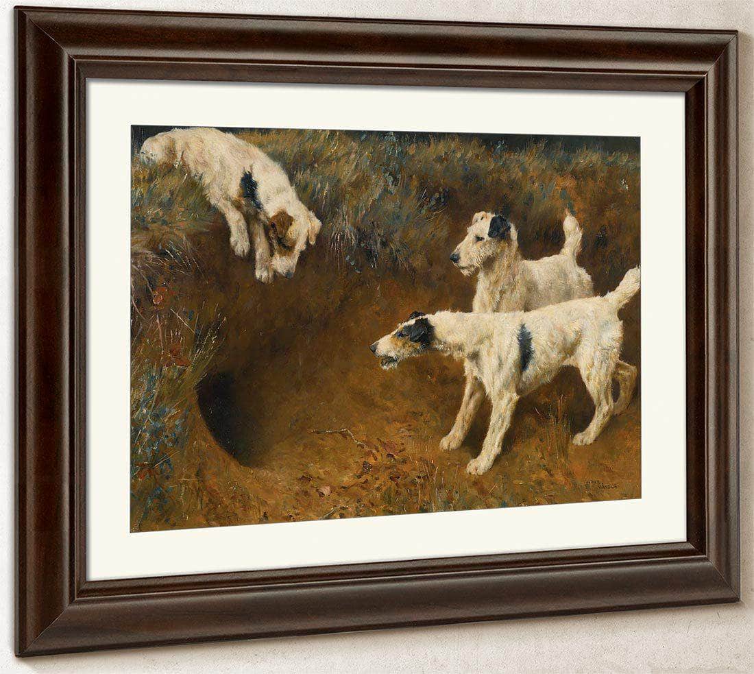 Wire Fox Terriers By A Badger Set By Arthur Wardle - Image 3