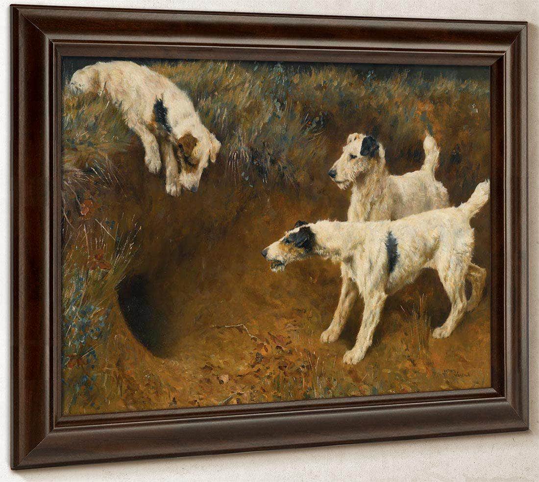 Wire Fox Terriers By A Badger Set By Arthur Wardle - Image 4