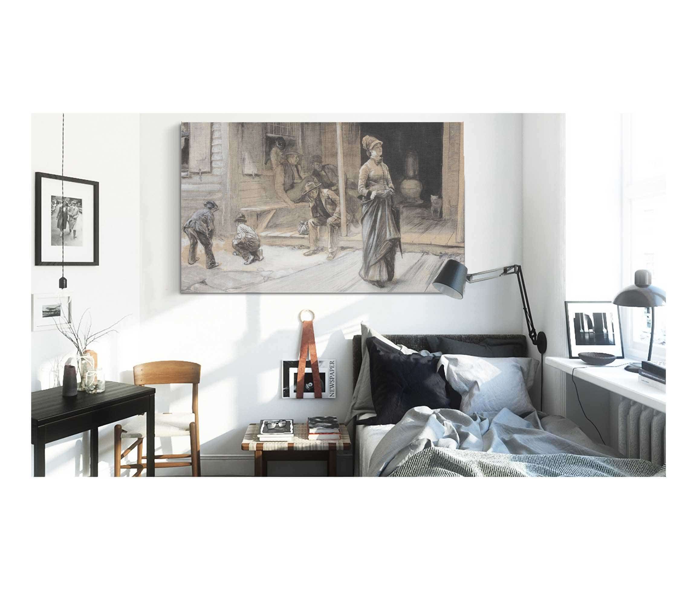 With Pride Upon Her Brow by Edwin Austin Abbey - Image 3