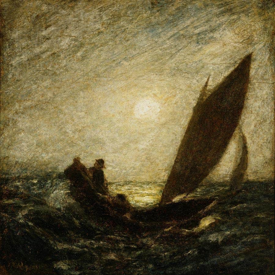 With Sloping Mast And Dipping Prow By Albert Pinkhamryder - Image 5