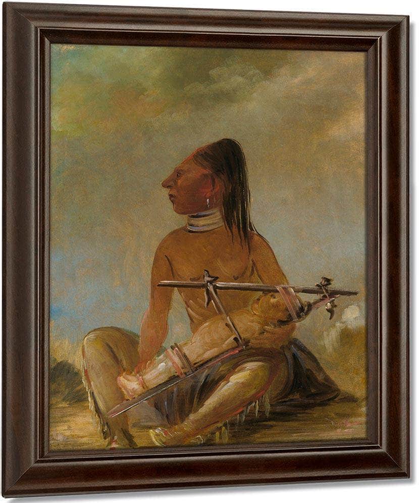 Woman And Child, Showing How The Heads Of Children Are Flattened By George Catlin - Image 4