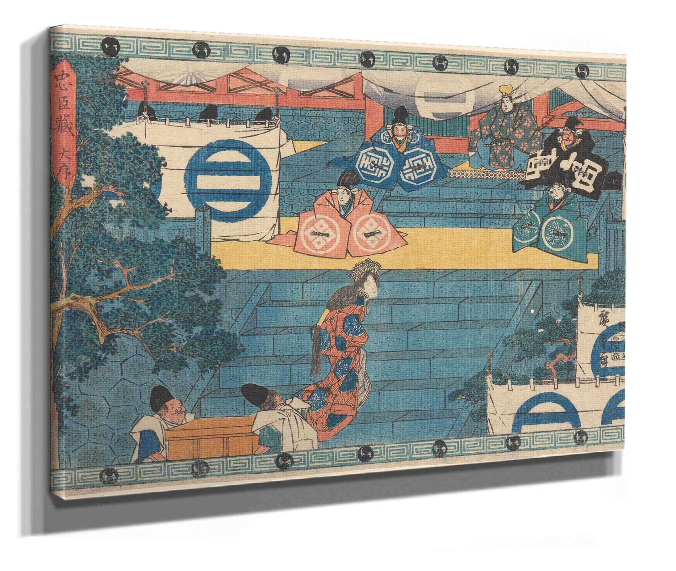 Woman And Treasure Bearers Kaoya And Of Helmets by Ando Hiroshige - Image 2