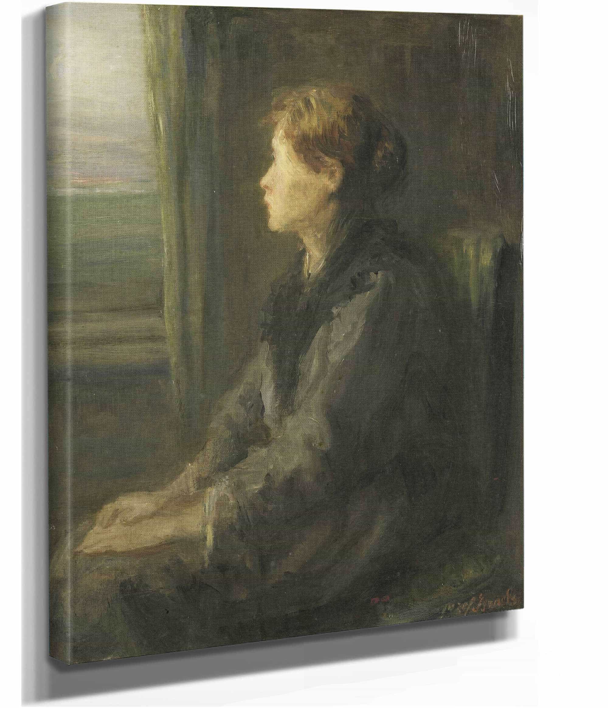 Woman At A Window by Jozef Israels - Image 2