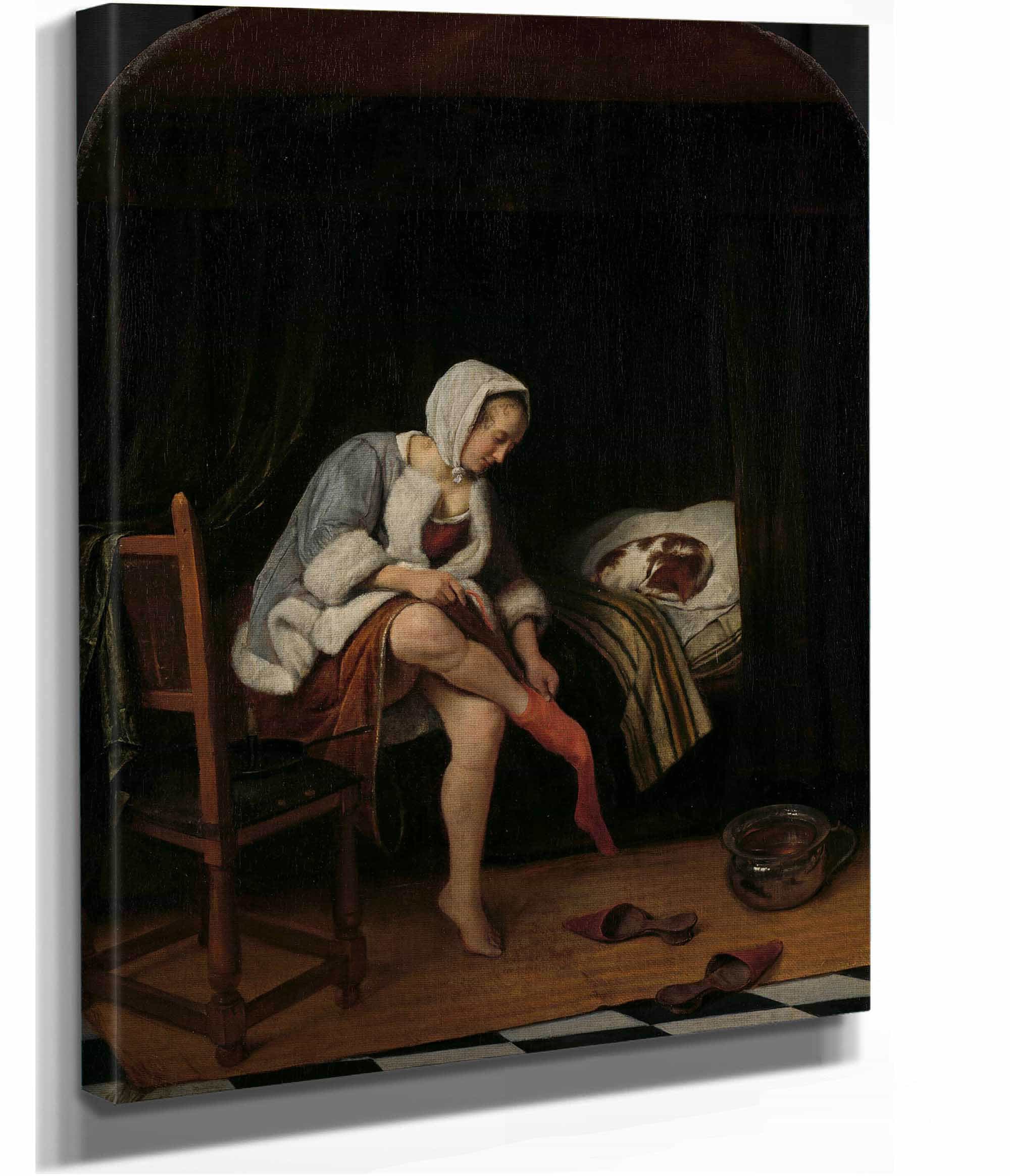 Woman At Her Toilet by Jan Steen - Image 2