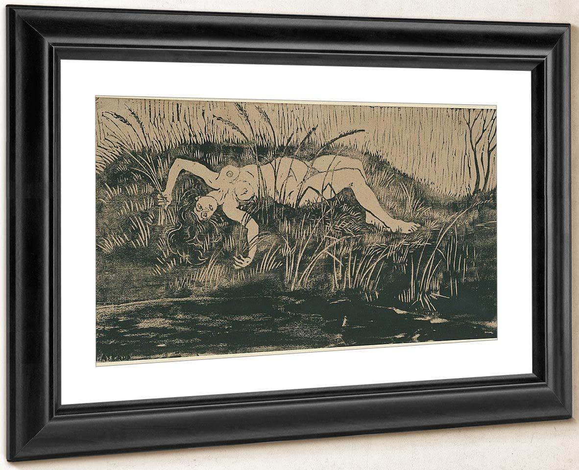 Woman Between Water And Vegetation By Nicolai Astrup - Image 4