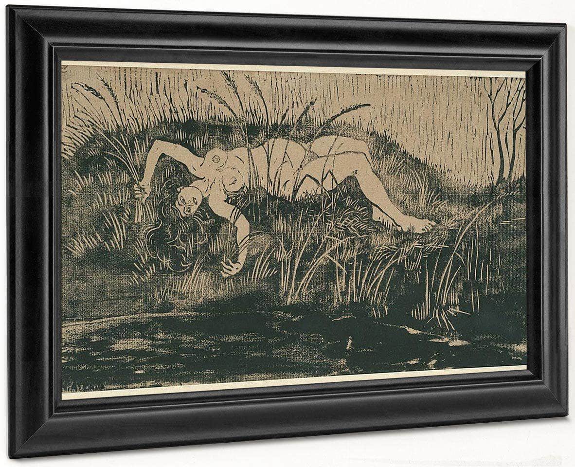 Woman Between Water And Vegetation By Nicolai Astrup - Image 8