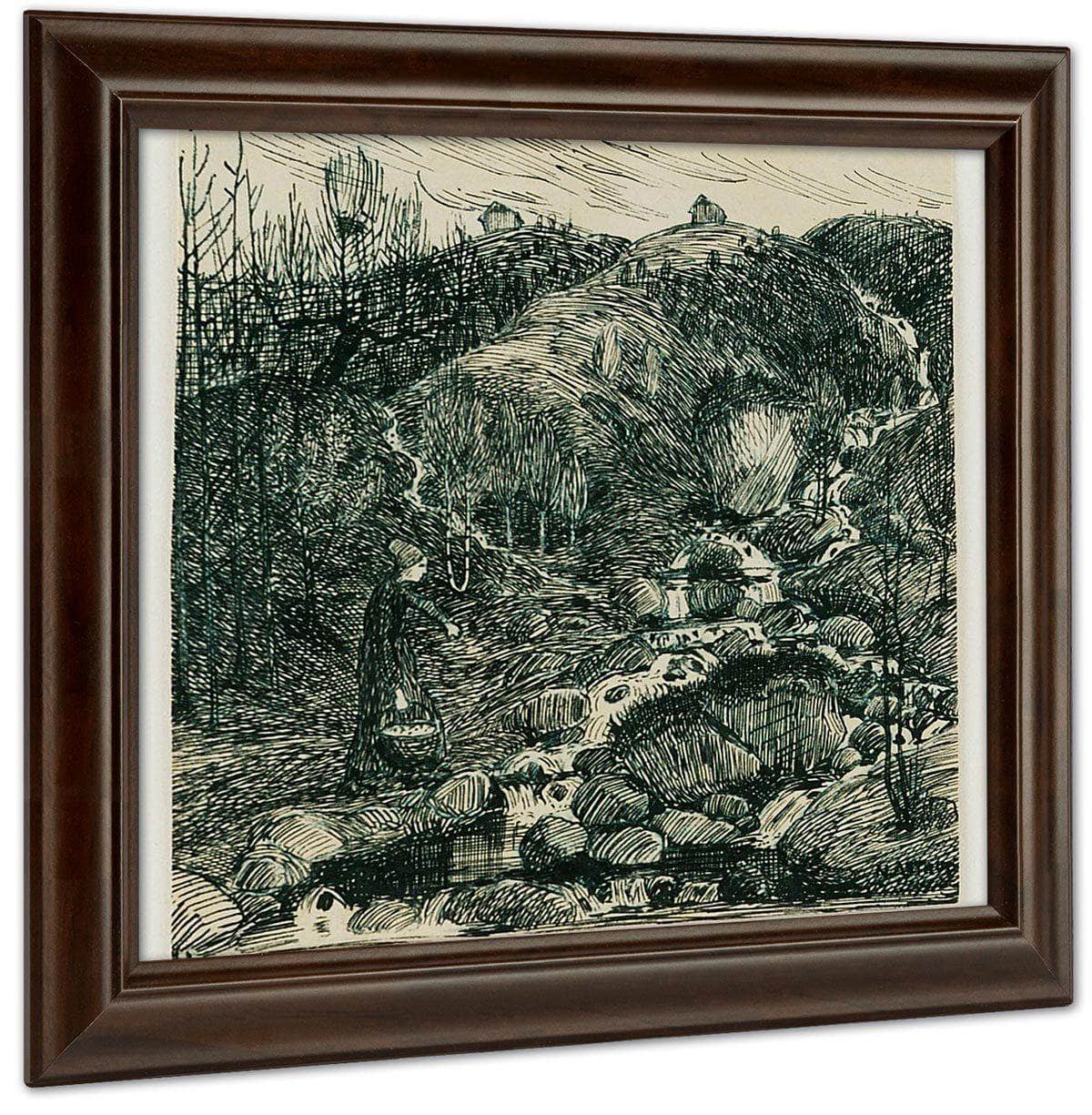 Woman By A Stream By Nicolai Astrup - Image 6