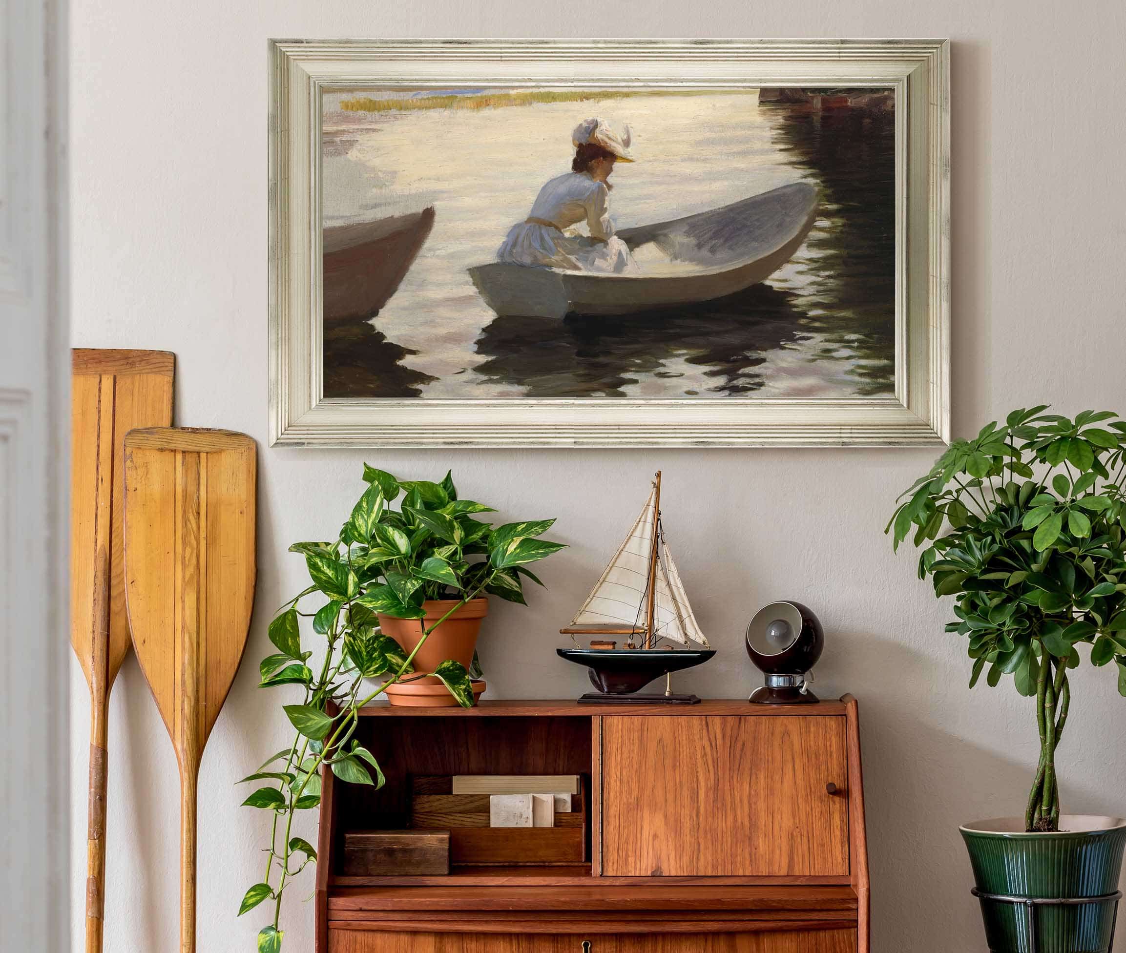 Woman In A Boat By Albert Edelfelt - Image 6