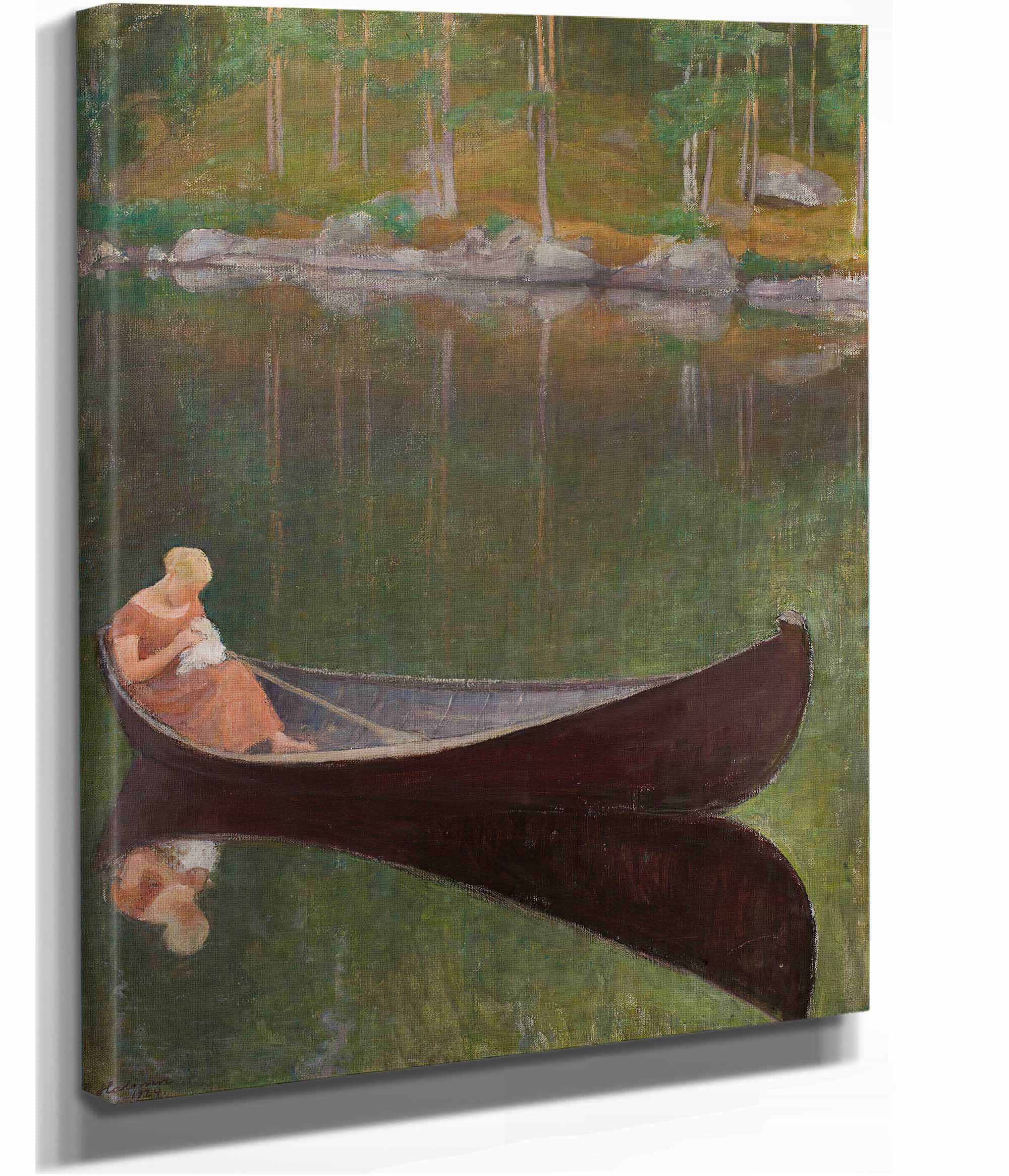 Woman In A Boat by Pekka Halonen - Image 2