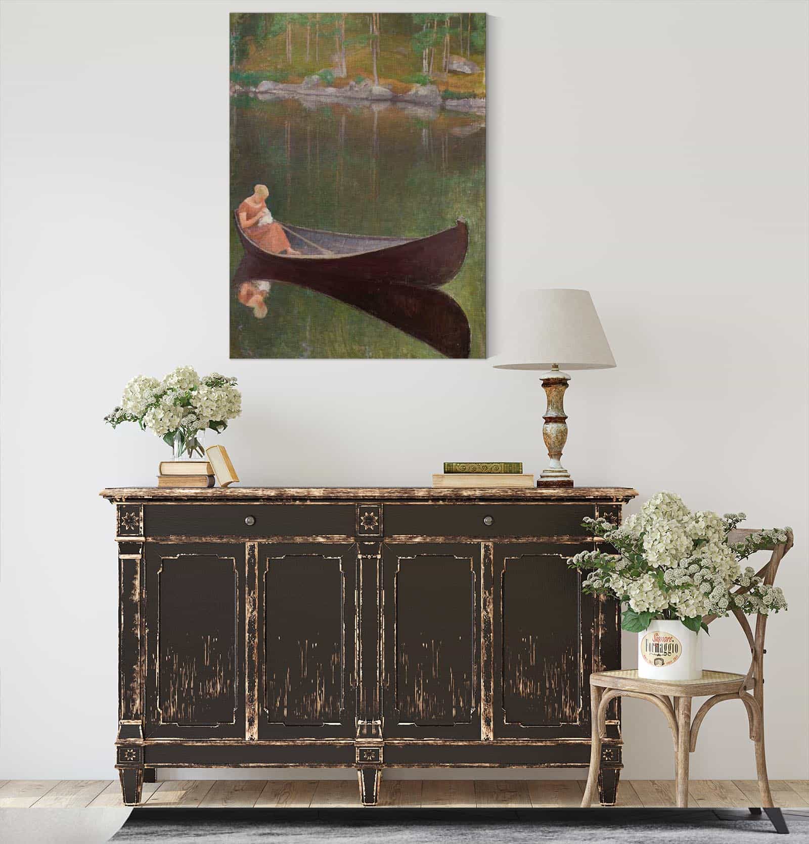 Woman In A Boat by Pekka Halonen - Image 4