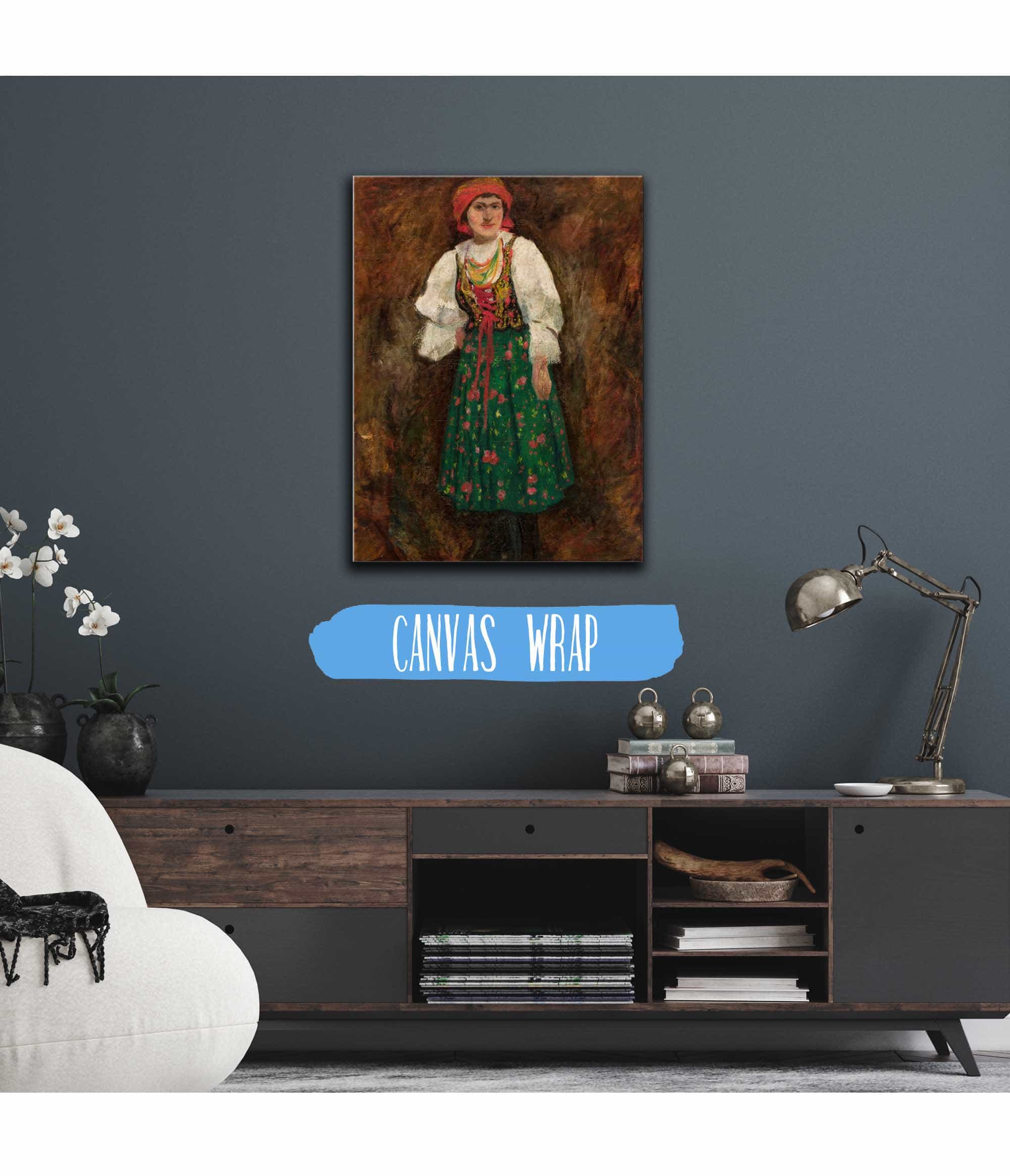 Woman In A Krakow Folk Costume by Tadeusz Makowski - Image 3