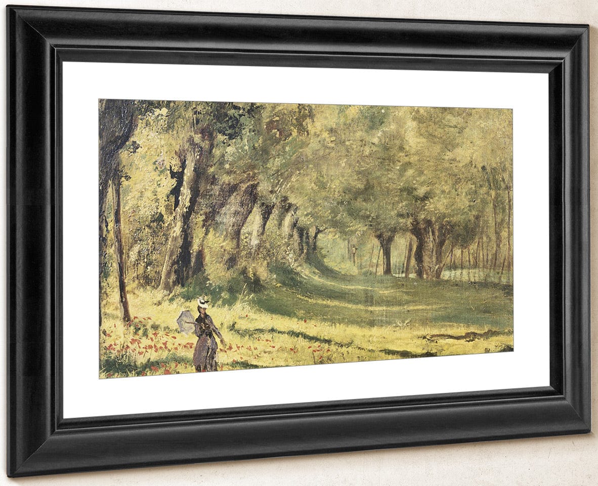 Woman In The Forest By Claude Monet - Image 4