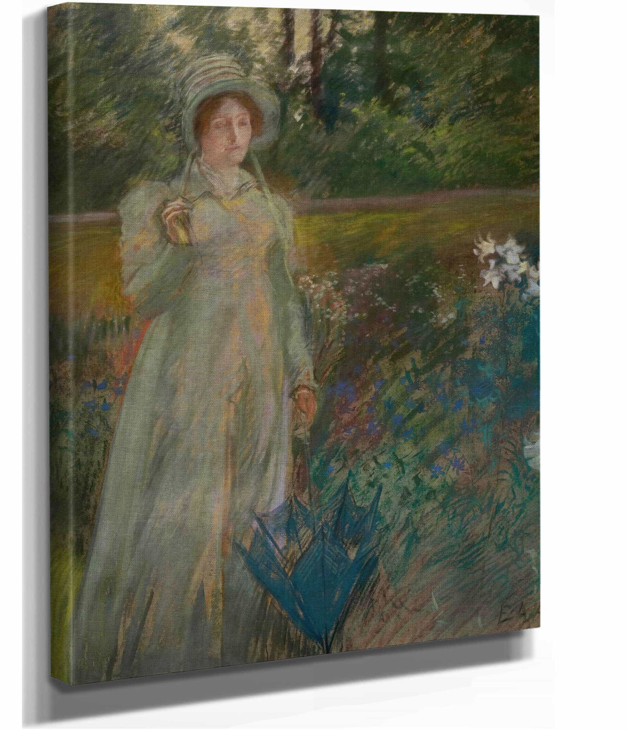 Woman In The Garden by Edwin Austin Abbey - Image 2