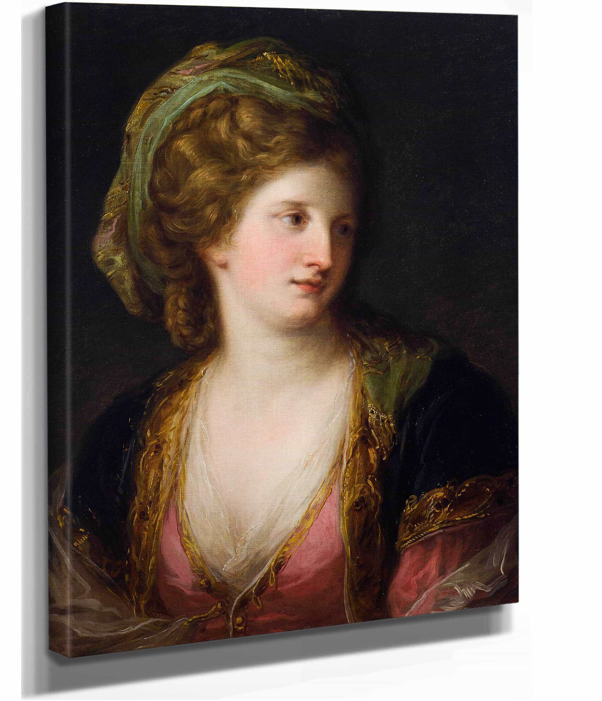 Woman In Turkish Dress by Angelica Kauffmann - Image 2