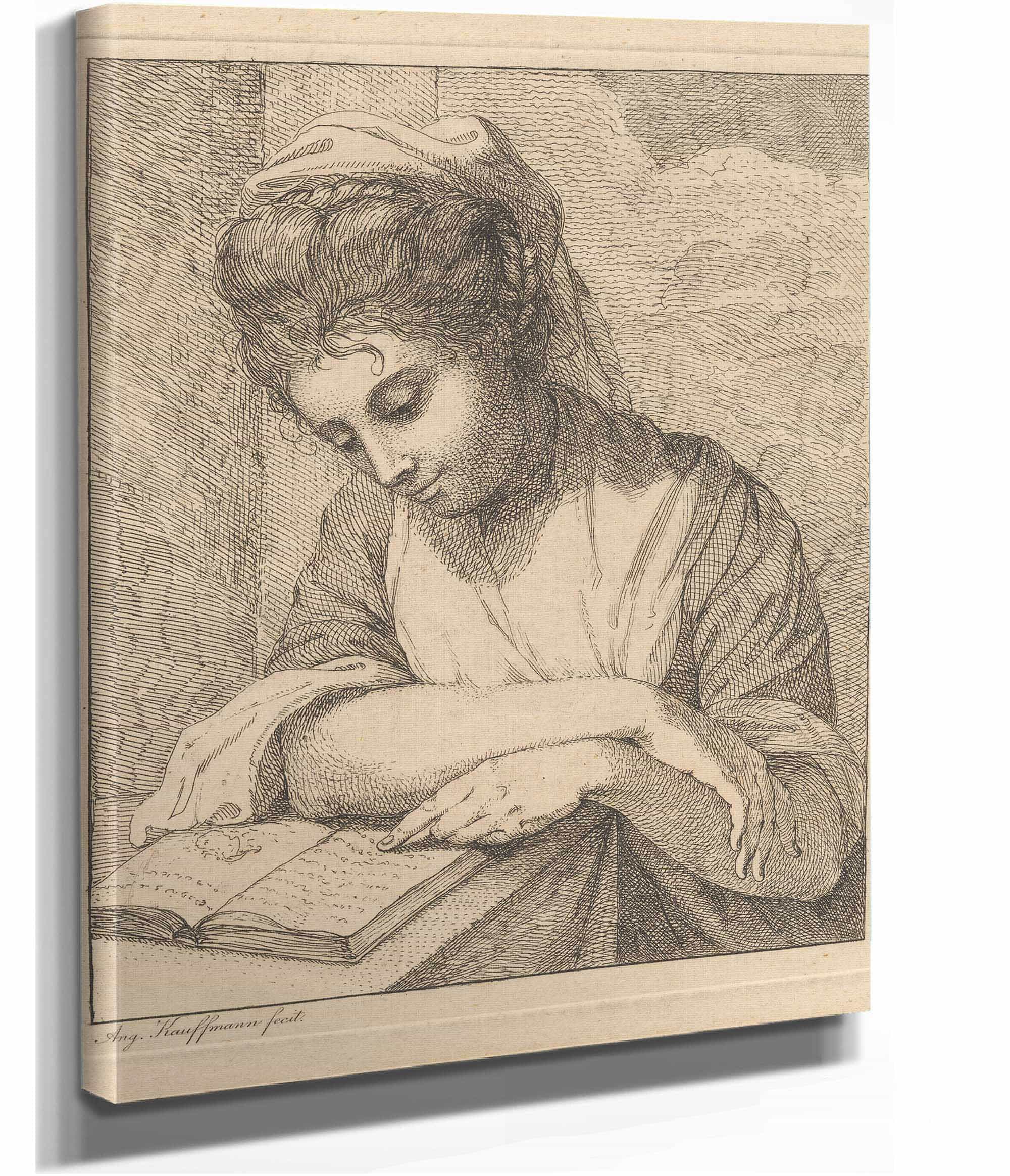 Woman Reading by Angelica Kauffmann - Image 2