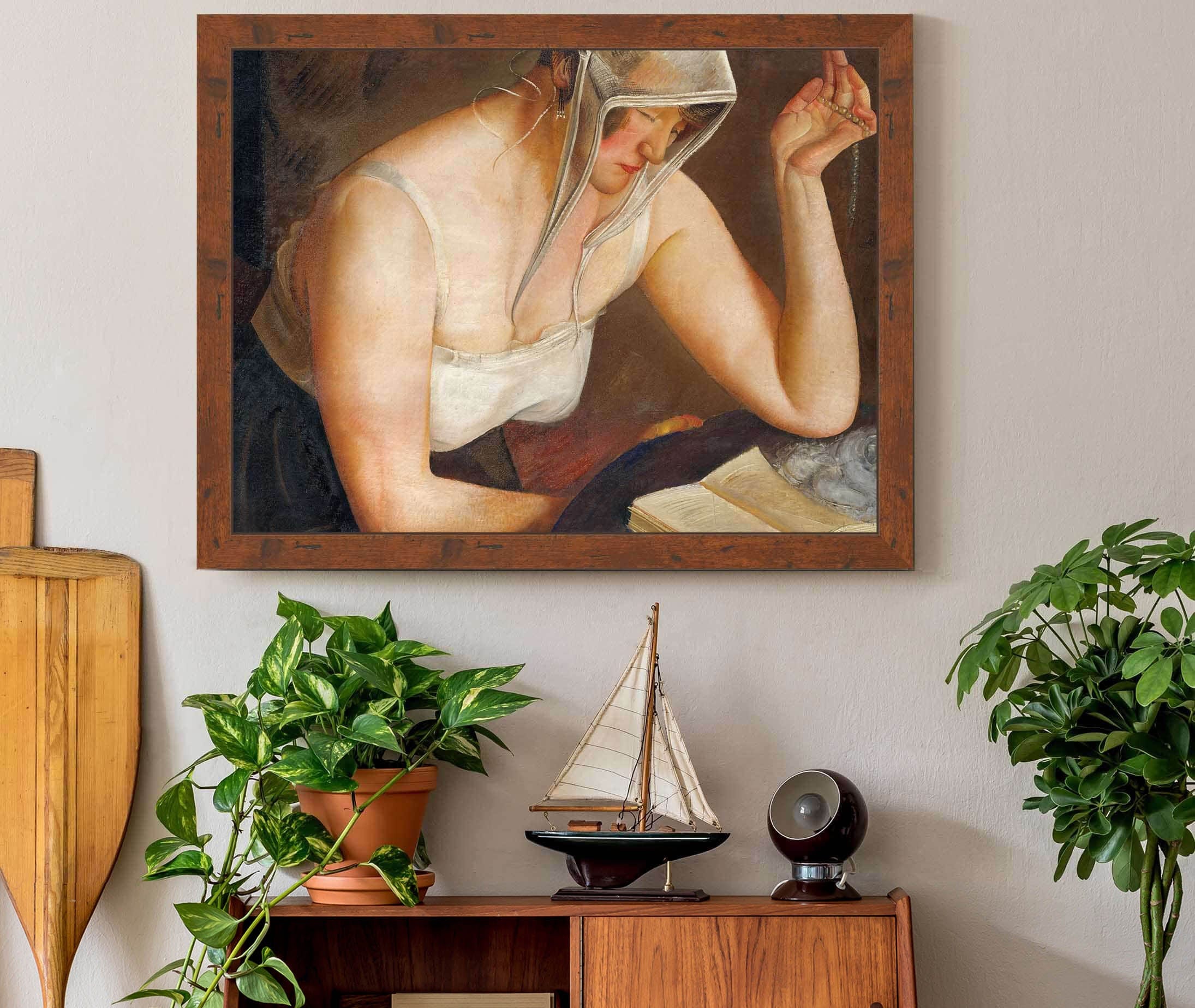 Woman Reading by Boris Grigoriev - Image 3