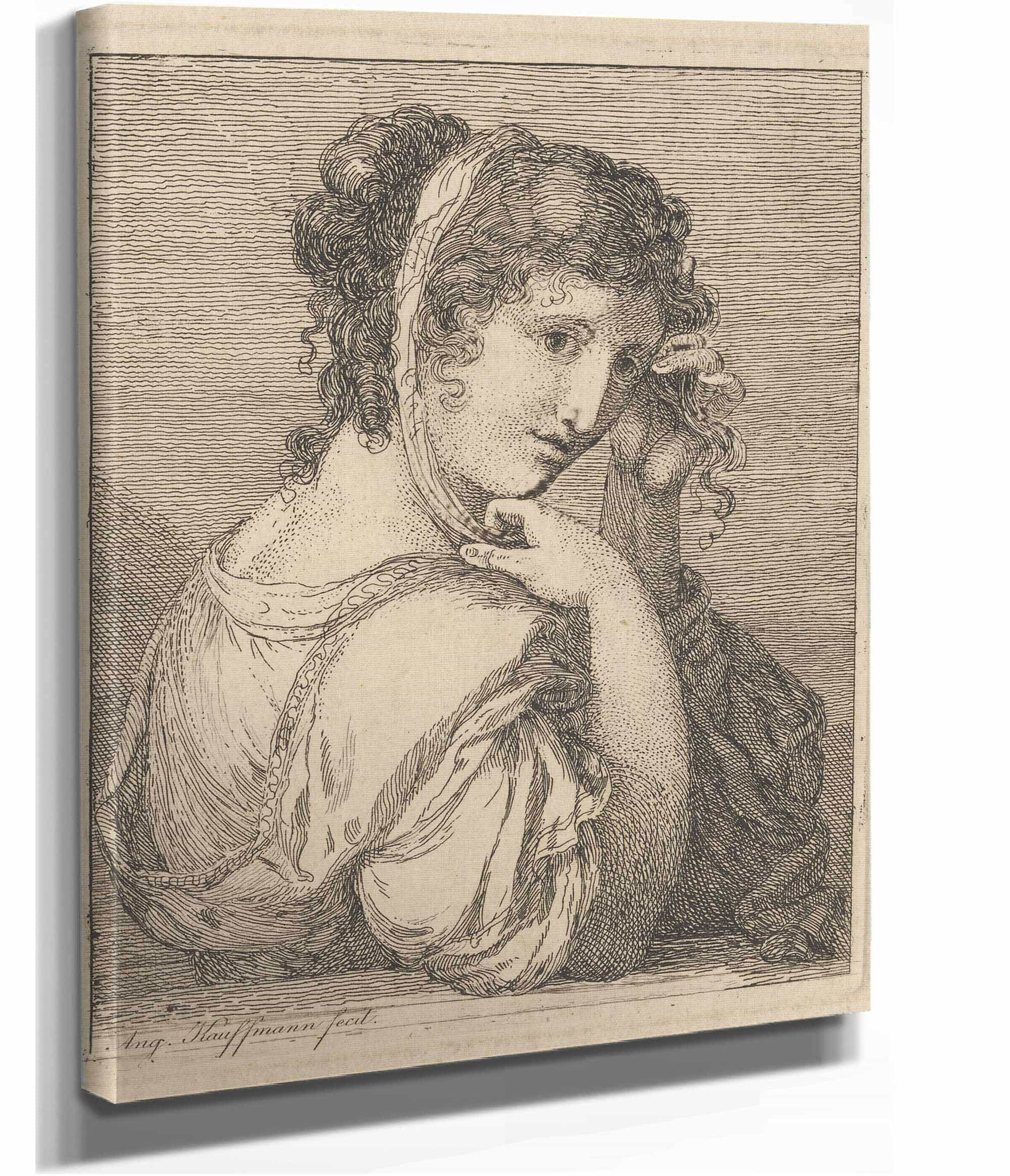 Woman Weeping Beside An Urn by Angelica Kauffmann - Image 2