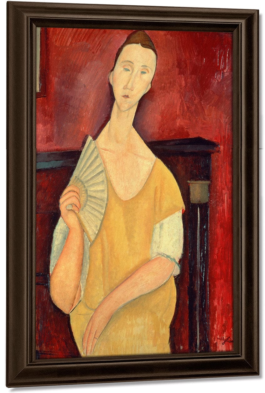 Woman With A Fan (Lunia Czechowska) By Amedeo Modigliani - Image 4