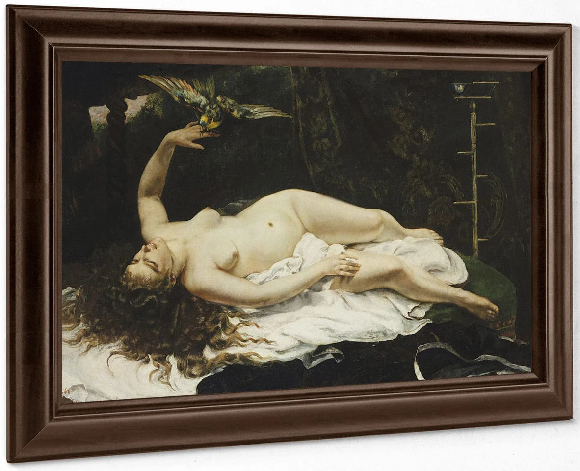 Woman With A Parrot By Jean Desire Gustave Courbet - Image 6