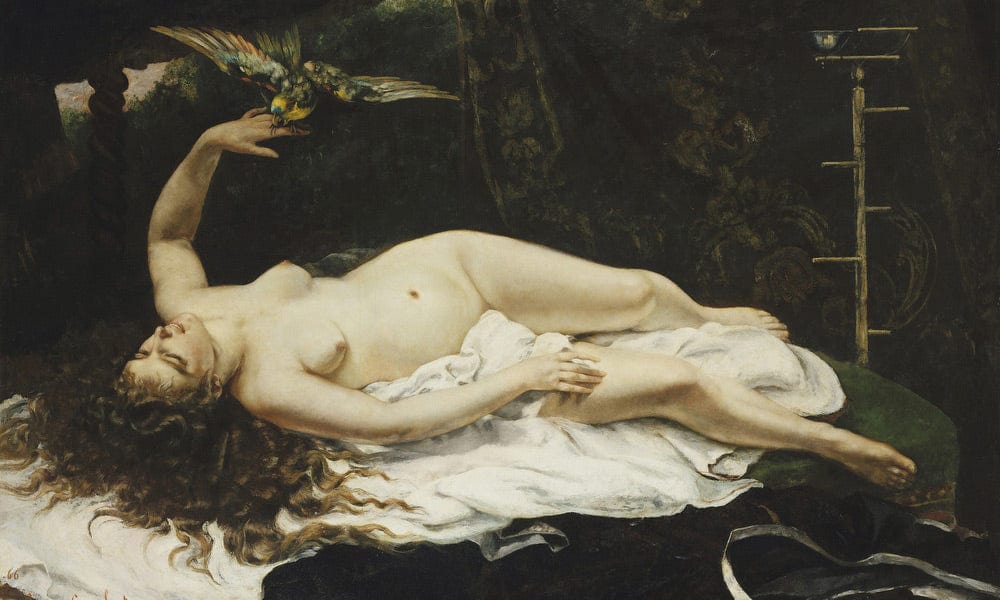 Woman With A Parrot By Jean Desire Gustave Courbet - Image 7
