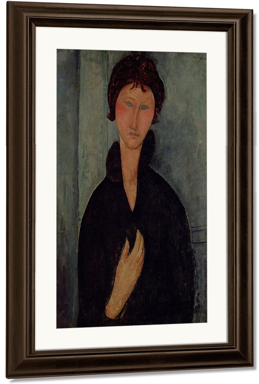 Woman With Blue Eyes By Amedeo Modigliani - Image 4