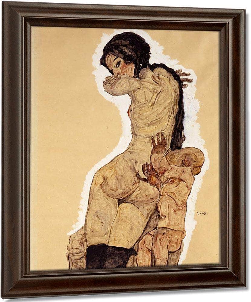 Woman With Homunculus 1910 Watercolor Gouache Pencil 55 6X36 5Cm By Egon Schiele - Image 5