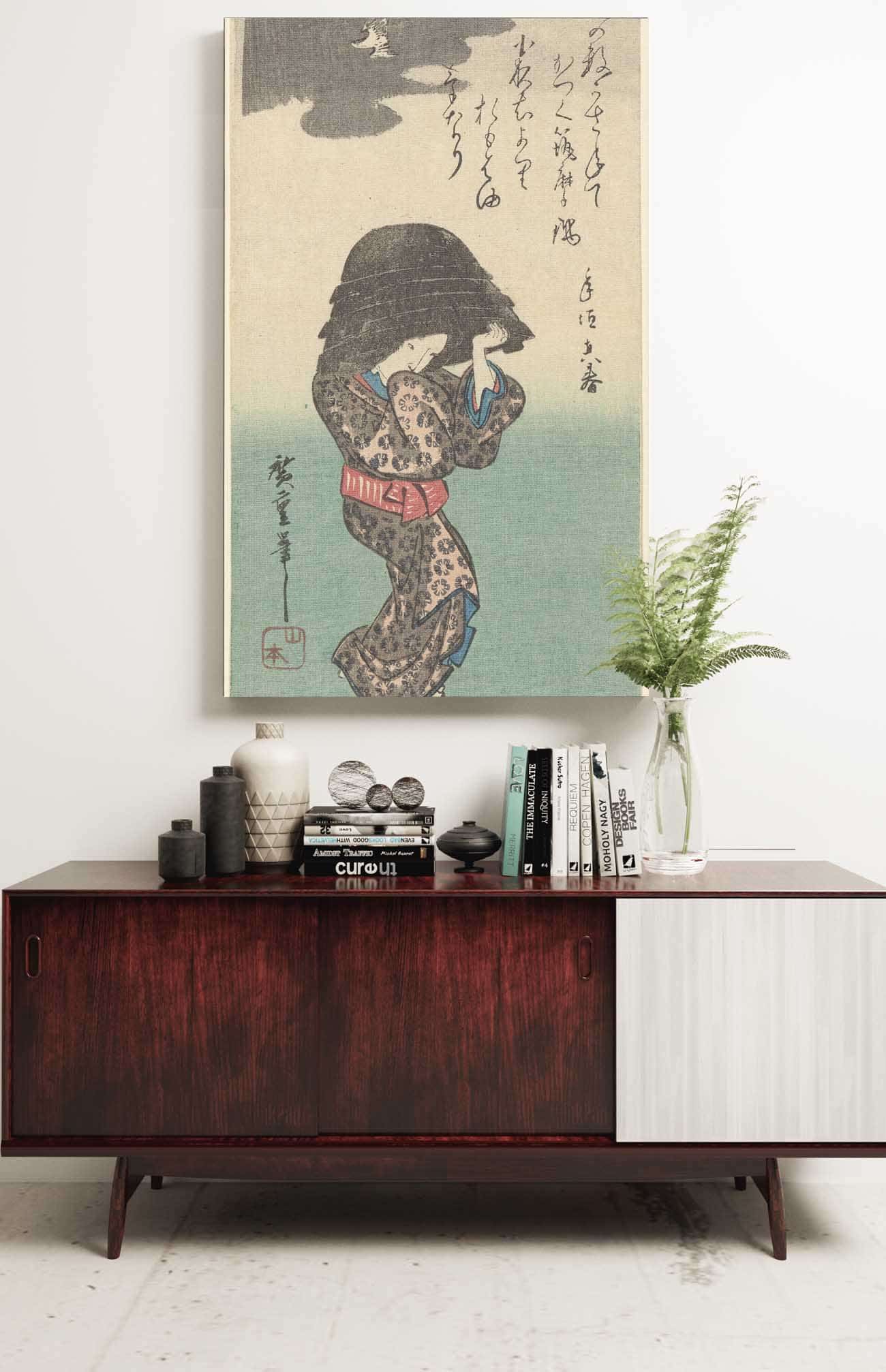 Woman With Kettle by Ando Hiroshige - Image 2