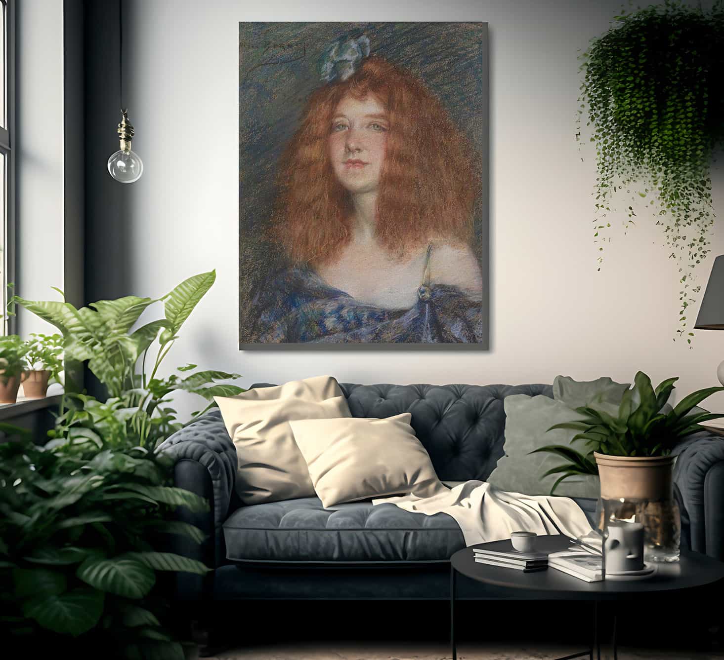 Woman With Red Hair By Alice Pike Barney - Image 2