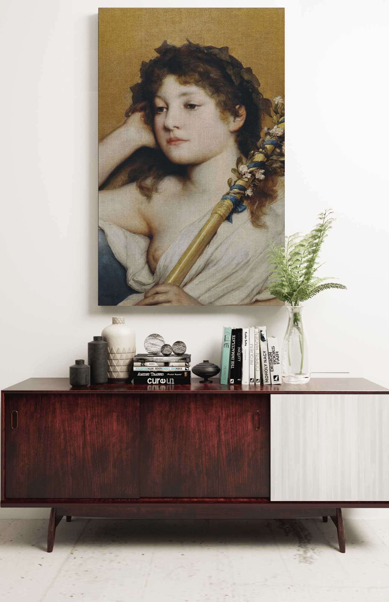 Womans Head Pondering by Gabriel Von Max - Image 2