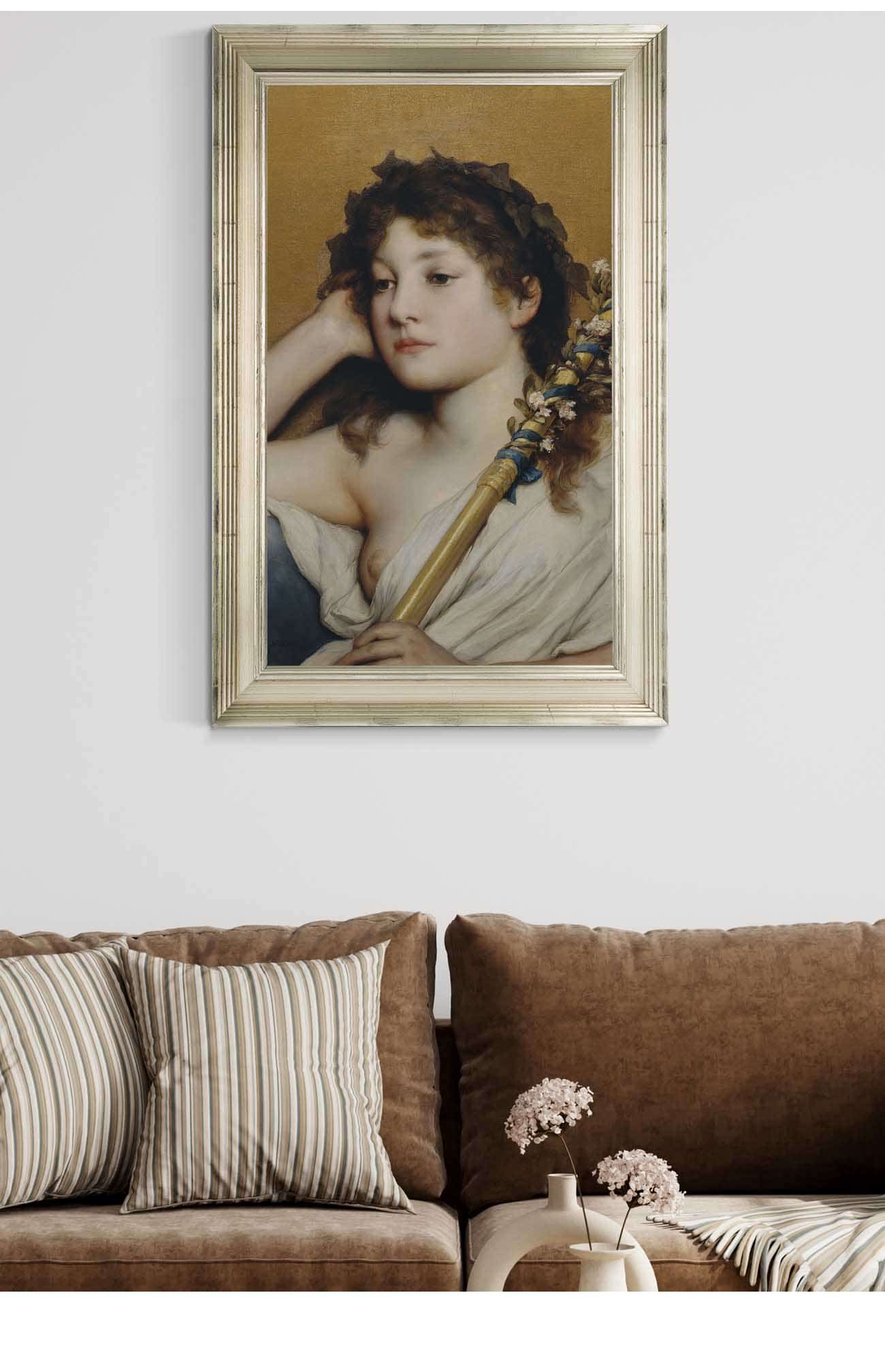 Womans Head Pondering by Gabriel Von Max - Image 5