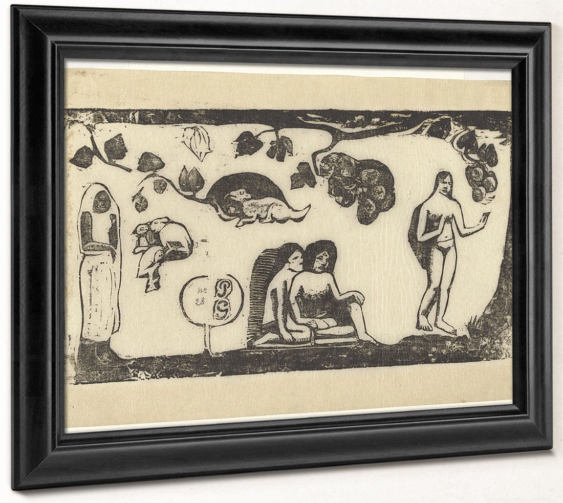 Women, Animals, And Foliage By Paul Gauguin - Image 6